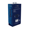Blauer glanzvoller Atemknebel mit einem modischen schillernden Finish von Ouch! by Shots – Ansicht 3