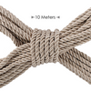 Goldenes seidig glattes Bondageseil für aufregende Fesselspiele von Ouch! by Shots – Ansicht 2