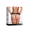 Schwarze anziehende Handgelenksmanschetten mit praktischem Griff von Ouch! by Shots – Ansicht 2