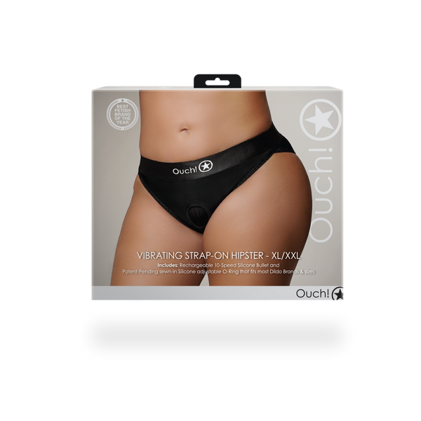 Schwarze elegante Boxer für aufregendes Strap On Vergnügen von Ouch! by Shots – Ansicht 3