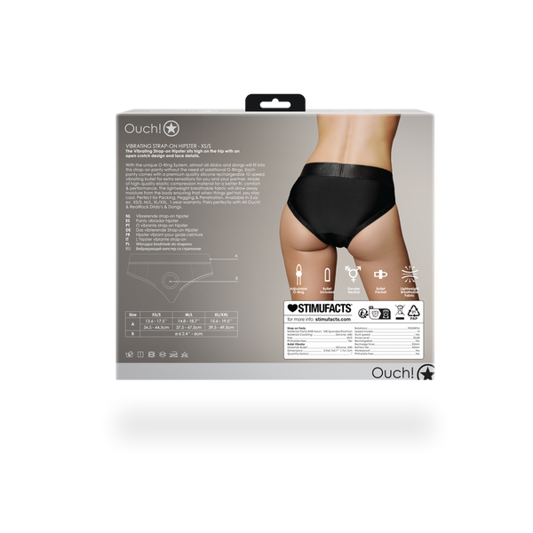 Schwarze stilvolle Slip Boxer für aufregende und intensive Abenteuer von Ouch! by Shots – Ansicht 4
