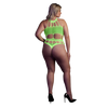 Grüner verführerischer UV-aktiver Body mit antikem Ausschnitt von Ouch! by Shots – Ansicht 10