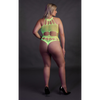 Grüner verführerischer UV-aktiver Body mit antikem Ausschnitt von Ouch! by Shots – Ansicht 12