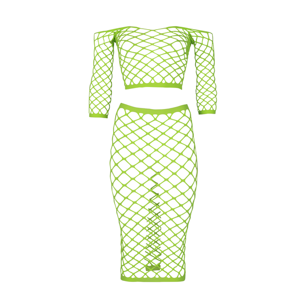 Grünes verführerisches Neon Set für aufregende Clubnächte von Ouch! by Shots – Ansicht 6