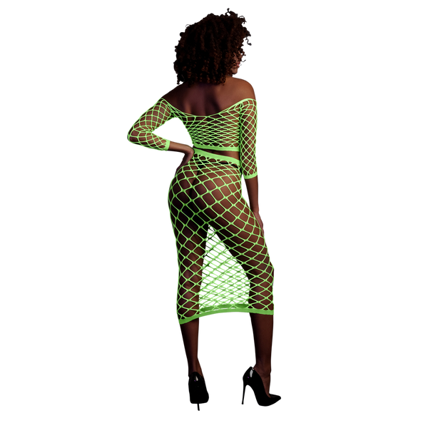 Grünes verführerisches Neon Set für aufregende Clubnächte von Ouch! by Shots – Ansicht 3
