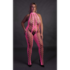 Pinker verführerischer Neon Bodystocking mit offenem Schritt von Ouch! by Shots – Ansicht 11