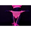 Pinkes leuchtendes zweiteiliges Neon Set mit Crop Top von Ouch! by Shots – Ansicht 7