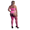 Pinkes leuchtendes zweiteiliges Neon Set mit Crop Top von Ouch! by Shots – Ansicht 10