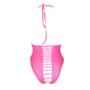 Pinker leuchtender High Cut Body mit elegantem Halterneck Design von Ouch! by Shots – Ansicht 14