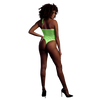 Grüner leuchtender Halterneck Body mit faszinierendem UV Effekt von Ouch! by Shots – Ansicht 3