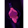 Pinkes verführerisches Neon Body mit Halterneck Design von Ouch! by Shots – Ansicht 6