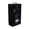 Schwarze elegante Knöchelmanschetten mit glänzendem Hardware Finish von Ouch! by Shots – Ansicht 3