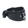 Schwarze elegante Knöchelmanschetten mit glänzendem Hardware Finish von Ouch! by Shots – Ansicht 5