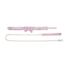 Pinkes aufregendes glamouröses Halsband mit passender eleganter Führleine von Ouch! by Shots – Ansicht 5