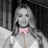 Pinkes aufregendes glamouröses Halsband mit passender eleganter Führleine von Ouch! by Shots
