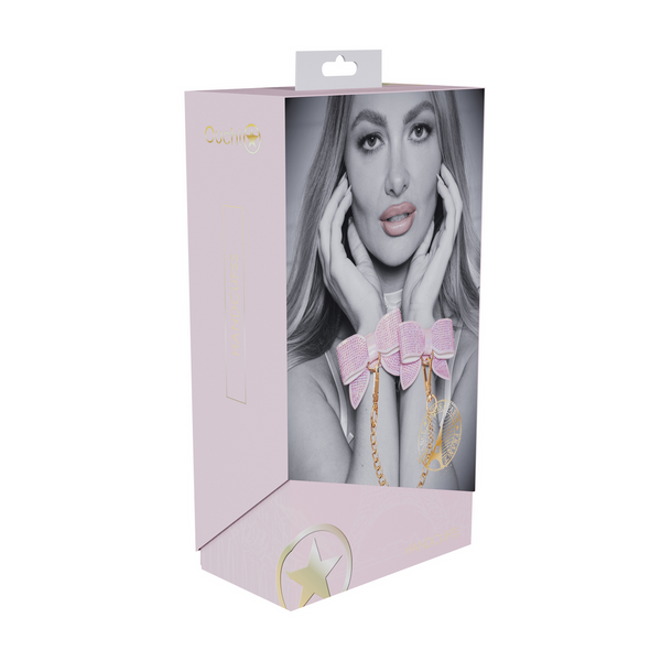 Pinkes glänzendes Accessoire für elegante Fesselspiele von Ouch! by Shots – Ansicht 2