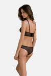 Transparentes Dessous-Set mit Netz und Spitze | Passion