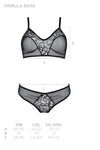 Transparentes Dessous-Set mit Netz und Spitze | Passion