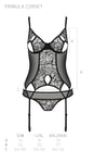 Transparentes Netz-Dessous-Set mit Strumpfhaltern und Bügel-BH | Passion