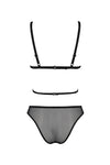 Transparentes Netz-Dessous-Set mit Hakenverschluss | Passion