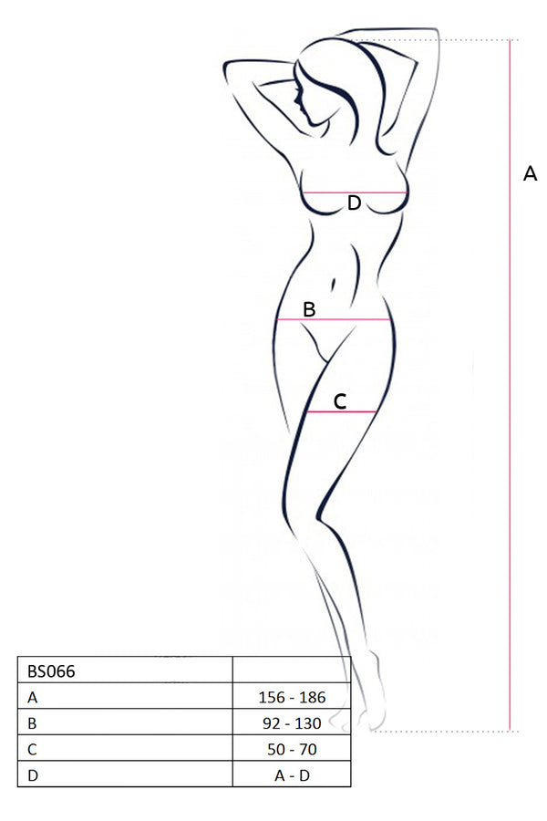Netz-Catsuit transparent ouvert mit Spitzendetails | Passion