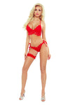 Elegantes Dessous-Set mit Vorderverschluss und Spitzendetails | Provocative