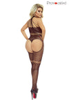 Transparentes Bodystocking ouvert mit offener Schritt-Partie | Provocative