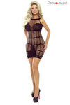 Transparentes Netzkleid mit enger Passform und tiefem Ausschnitt | Provocative