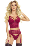 Spitzen-Dessous Set mit Bügel-BH und String aus feinem Netz | Provocative