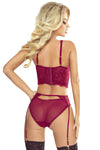 Spitzen-Dessous Set mit Bügel-BH und String aus feinem Netz | Provocative