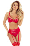 Wetlook Dessous-Set mit Bügel-BH und String | Provocative