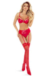 Wetlook Dessous-Set mit Bügel-BH und String | Provocative