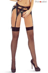 Eleganter Strumpfhaltergürtel mit Spitze und Netz-Design | Provocative