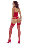 Elegantes Strapshemd mit Bügel-Cups und abnehmbaren Haltern | Provocative