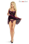 Babydoll aus Tüll und Spitze mit Bügel-BH und String | Provocative