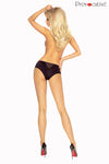 Transparenter Damen-Shorty mit Spitzendetails und weichem Bund | Provocative