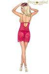 Elegantes Chemise mit verstellbaren Trägern und seitlich gebundenem String | Provocative