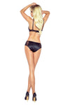 Elegantes Spitzen-Dessous-Set mit verstellbarem BH und Tanga | Provocative
