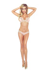 Elegantes Spitzen-Dessous-Set mit Satin-Details und verstellbaren Trägern | Provocative