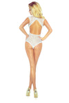 Eleganter Spitzen-Body mit Tüll-Einsätzen und zarter Transparenz | Provocative