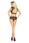 Spitzenbustier mit Strumpfband-Ensemble | Provocative