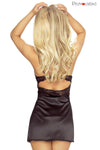 Elegantes Kleid Babydoll aus Satin und Spitze mit verstellbaren Trägern | Provocative