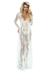 Transparentes Chemise mit Spitzendetails und passendem String | Provocative
