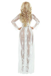 Transparentes Chemise mit Spitzendetails und passendem String | Provocative