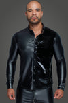 Power Wetlook Herren Hemd H064 - Schwarz | Noir Handmade_115083.jpg