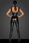 Powerwetlook Overall mit Tüll Einsätzen F256 - Schwarz | Noir Handmade_115191.jpg