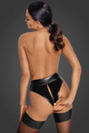 Powerwetlook taillierter Slip mit 2-Wege-Reißverschluss F260 - Schwarz | Noir Handmade_115219.jpg