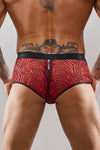 Erotische Netz-Shorts mit Reißverschluss - SR-Zebra | Regnes Fetish Planet