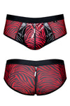 Erotische Netz-Shorts mit Reißverschluss - SR-Zebra | Regnes Fetish Planet