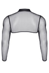 Transparentes Crop-Top aus Tüll mit offener Rückenpartie | Regnes Fetish Planet